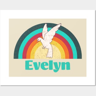 Evelyn - Vintage Faded Style Posters and Art